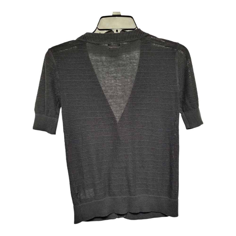 Mossimo Women's Short Sleeve Black Cardigan - Size XS - Picture 3 of 5